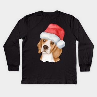 Cute And Lovely Animals With Christmas Kids Long Sleeve T-Shirt